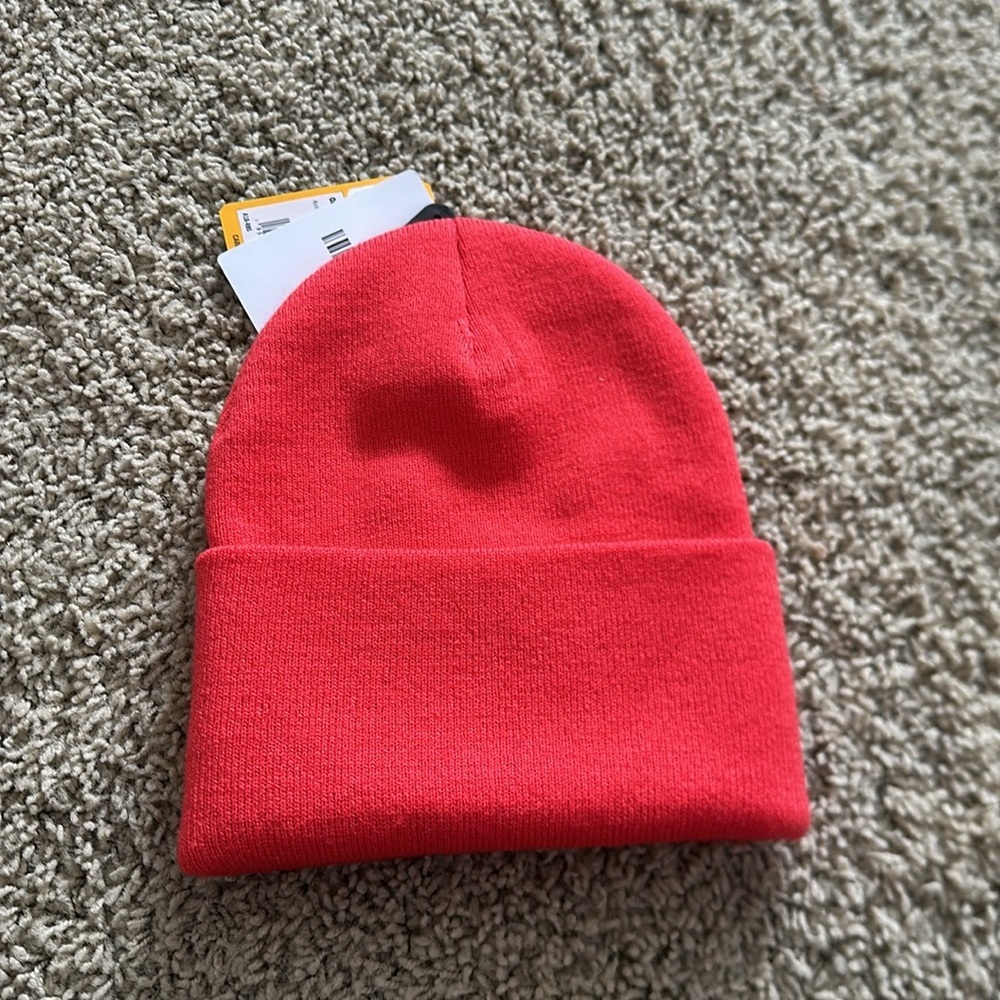 New men’s /women’s Carhartt CB8992 Knit Beanie red winter hat Colors red - Picture 3 of 4